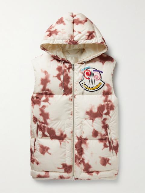Moncler 2 Moncler 1952 Tie-Dyed Quilted Shell Hooded Gilet