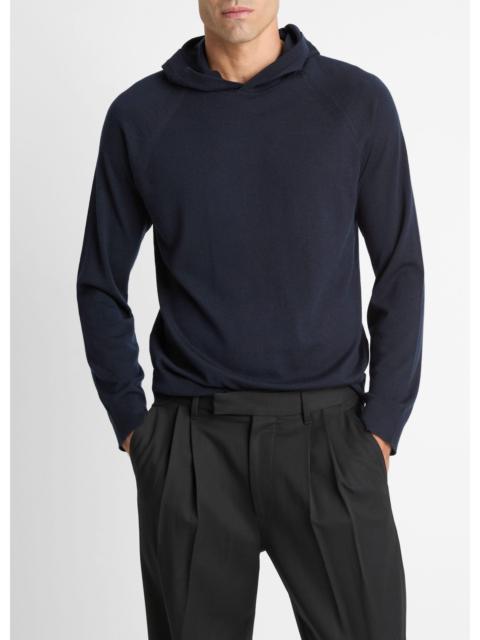 Vince Featherweight Merino Wool-Cashmere Hoodie