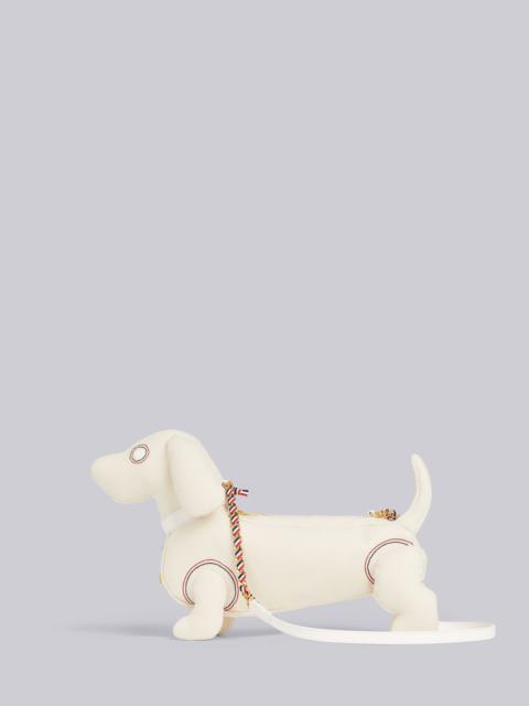 Thom Browne Natural Cotton Canvas Woven Grosgrain Chain Mini Hector Bag