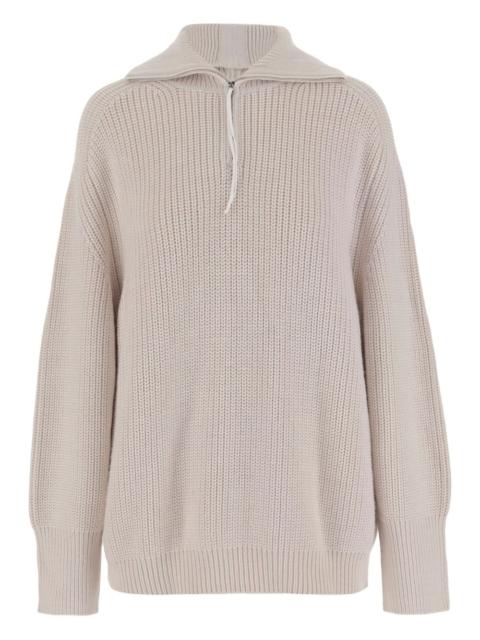 Carven zip-neck wool sweater