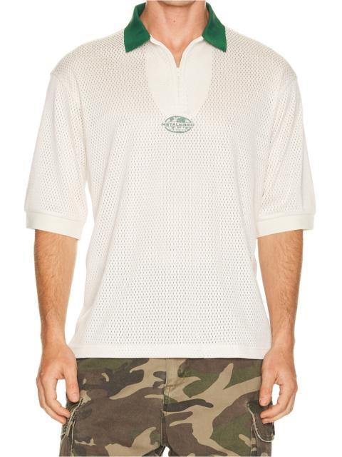 Metalwood Studio Quarter Zip Jersey Polo