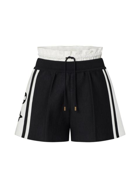 Louis Vuitton Block Knit Trompe L’Oeil Mini Shorts