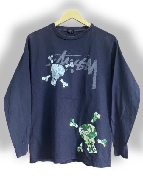 Other Designers Stussy × Vintage - Vintage Stussy Japan Skulls Front Back Printed Limited