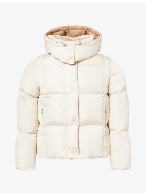 Moncler Castelnew Detachable-Hood Shell Jacket