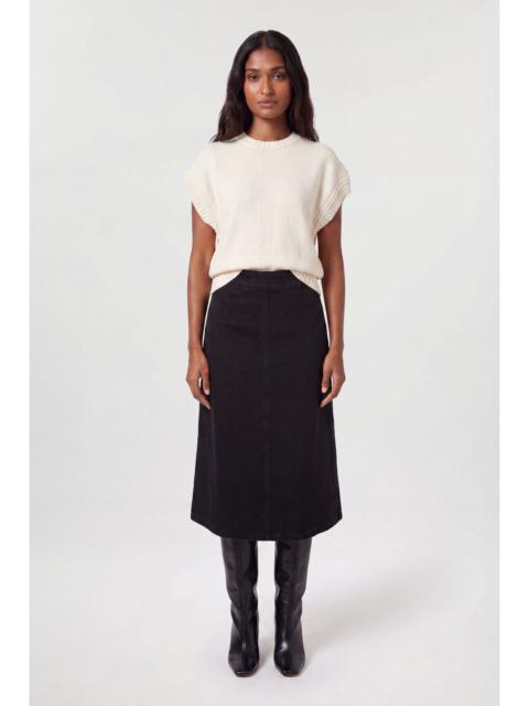 KAREN MILLEN Denim A Line Midi Skirt
