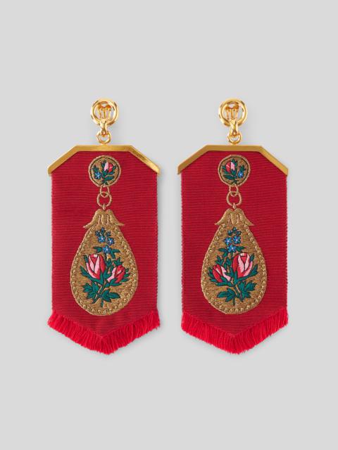 Etro EMBROIDERED PENDANT EARRINGS