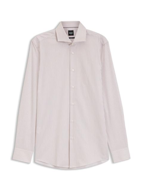 BOSS SLIM-FIT SHIRT IN WRINKLE-FREE COTTON