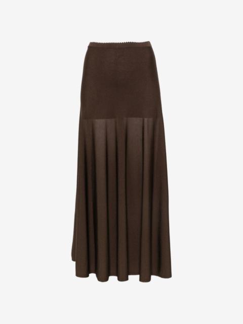 Sandro knitted flared midi skirt