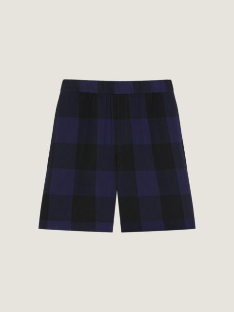 Givenchy CHECKED BERMUDA SHORTS IN WOOL