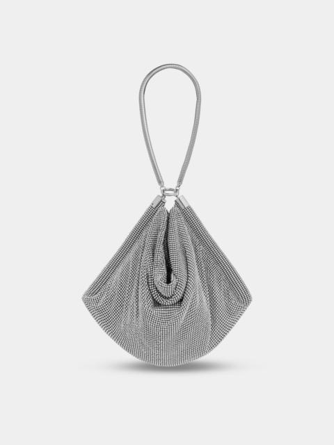 Paco Rabanne SILVER CHAINMAIL POCKET BAG WITH CRYSTAL DETAILS