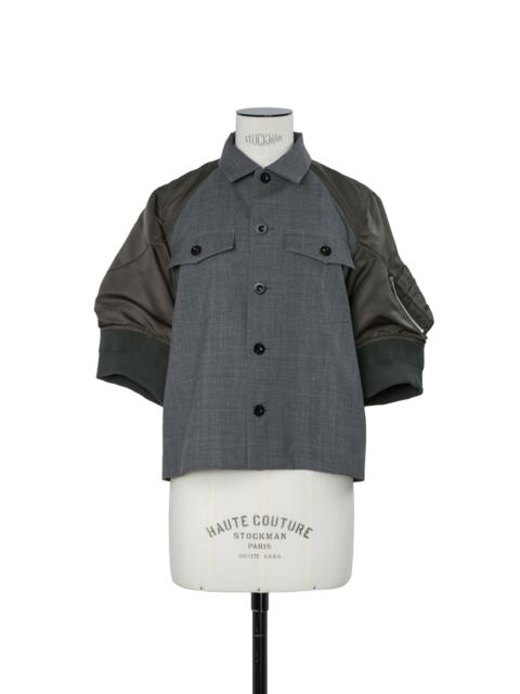 sacai Suiting x Nylon Twill Shirt
