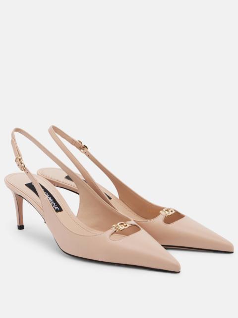 Lollo DG leather slingback pumps