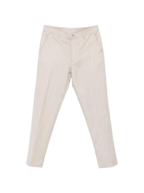 Canali button-fastening trousers