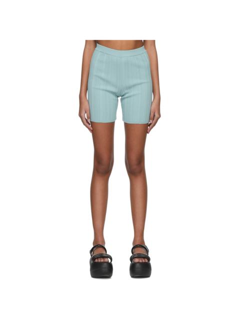 MARCO RAMBALDI Blue Viscose Shorts