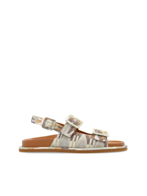 Missoni Missoni open toe leather sandals