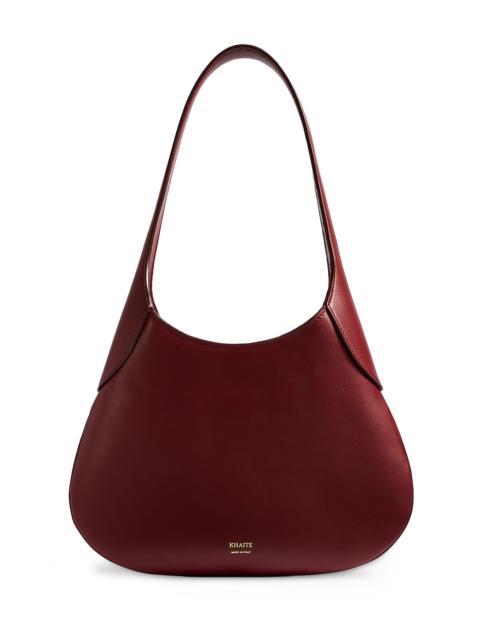 KHAITE Women's Joan Small Leather Hobo Bag - Oxblood