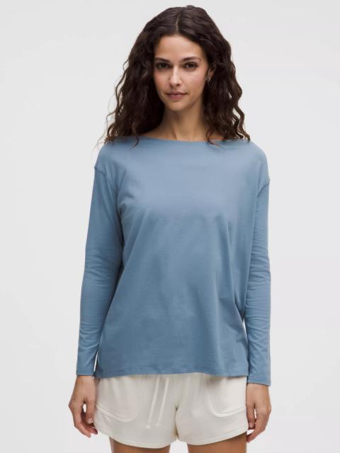 lululemon Back In Action Organic Cotton Long-Sleeve Shirt