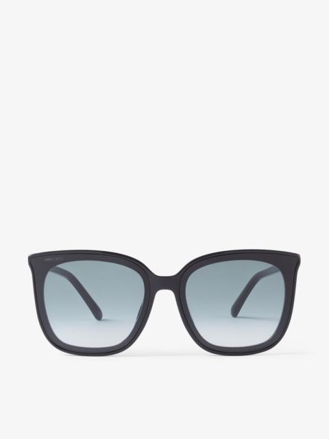 JIMMY CHOO Nettal/f/sk 66
Brown Havana Square-Frame Sunglasses with JC Monogram