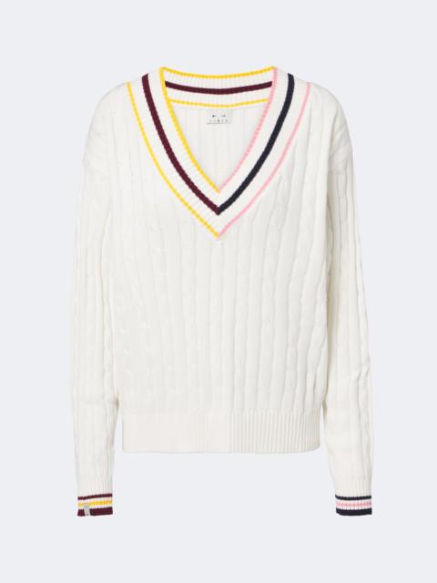 THE UPSIDE Josette cable-knit cotton sweater