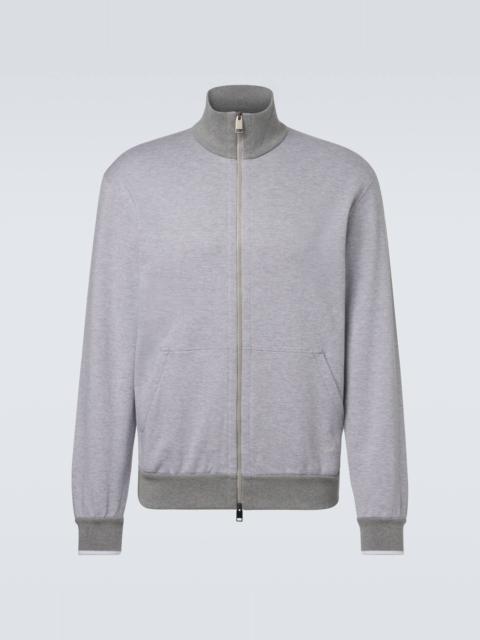 Brioni Cotton-blend track jacket