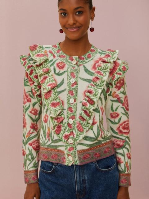 FARM RIO Cream Ainika Delicate Knit Cardigan