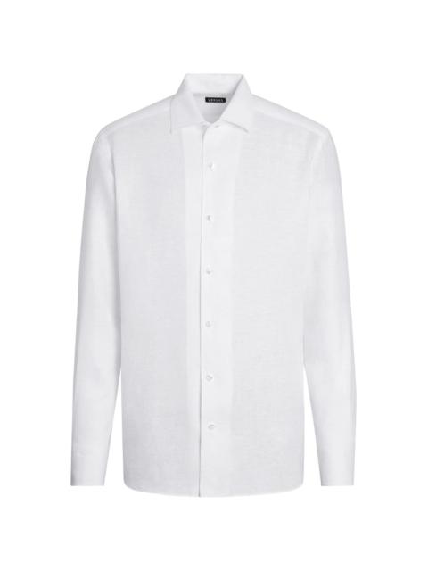 ZEGNA Pure Linen long-sleeve shirt