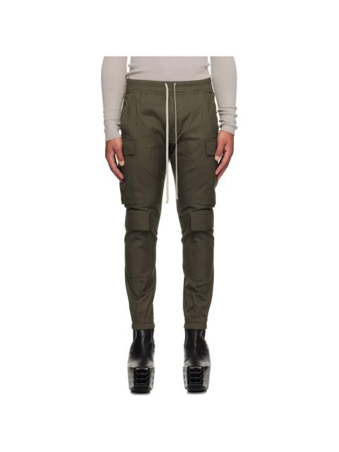 Rick Owens Khaki Concordians Mastodon Megacargo Cargo Pants