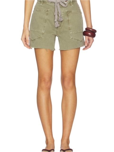 FREE PEOPLE x We The Free Moxie Shorts in Army