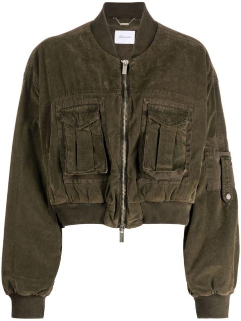 Blumarine cropped bomber jacket