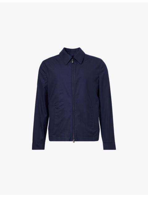 CORNELIANI Tropica 170s Zipped Virgin-Wool Jacket