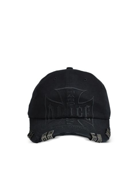 N.Hoolywood distressed embroidered cap