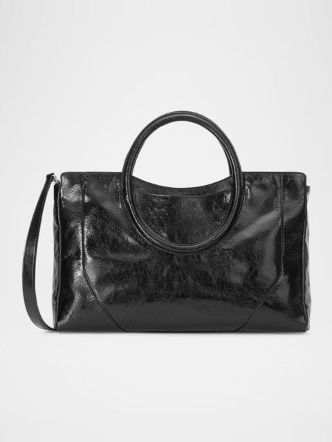 STAUD Maude Zip Leather Satchel Bag
