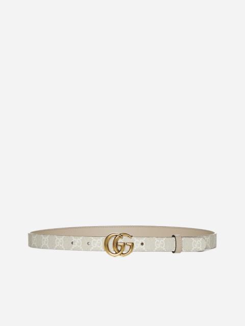 GG Marmont reversible leather and fabric belt