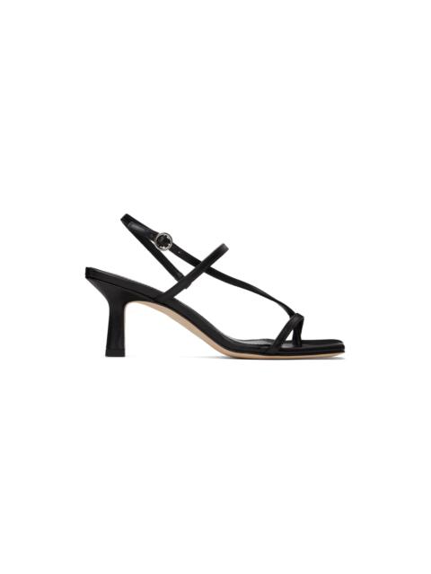Aeyde Black Elise Heeled Sandals