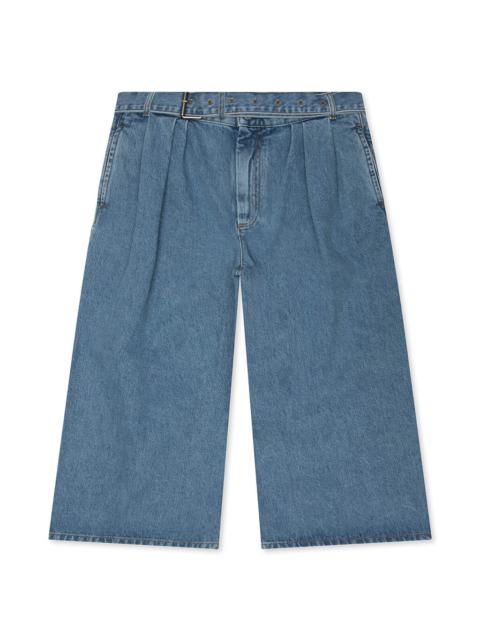 Dries Van Noten PREACHES SHORT WASHED DENIM M.W. PANTS - LIGHT BLUE