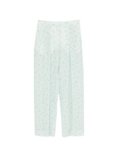 Victoria Beckham floral palazzo pants