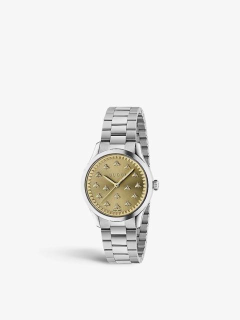 YA1265035 G-Timeless stainless-steel quartz watch