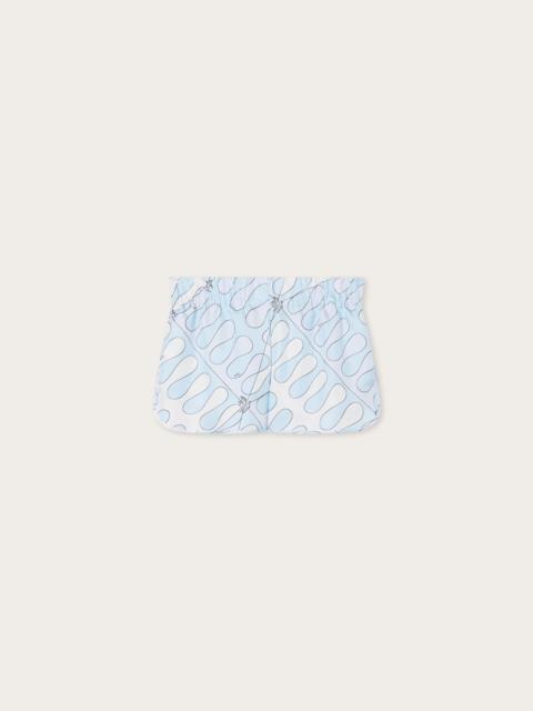 PUCCI LEOCORNO PRINT SILK SHORTS