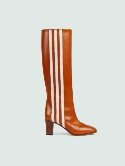 GUCCI adidas x Gucci women's knee-high boot