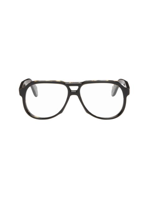 CUTLER AND GROSS Brown & Black 9782 Aviator Glasses