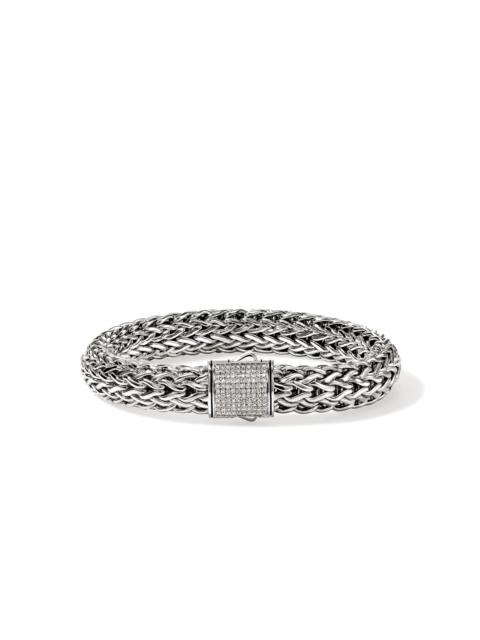 JOHN HARDY Icon Bracelet, Sterling Silver, Diamonds, 10.5MM