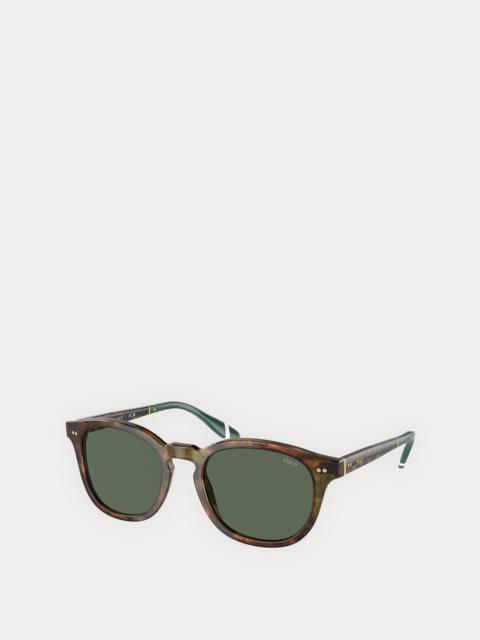 Polo Ralph Lauren Heritage Rowing Stripe Round Sunglasses