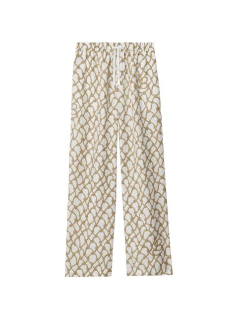 Burberry knot-print trousers