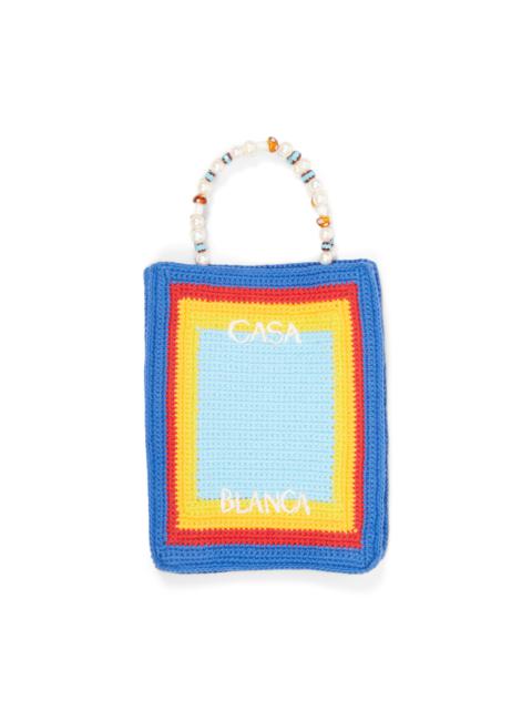 CASABLANCA Arch Beaded Crochet Bag