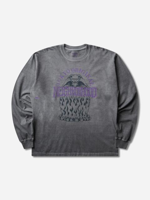 NEIGHBORHOOD Men's LS-3 Longsleeve T-Shirt Grey