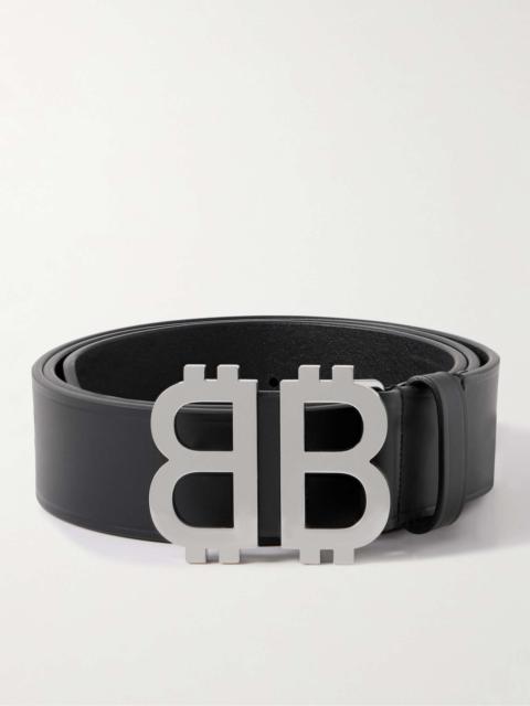 Balenciaga Black Reversible BB Monogram Belt 40mm 95 / Black
