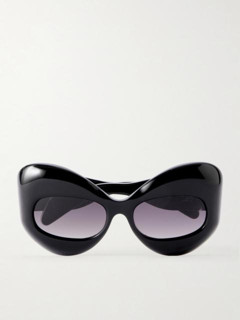 JACQUES MARIE MAGE + The Shining Round-frame Acetate Sunglasses