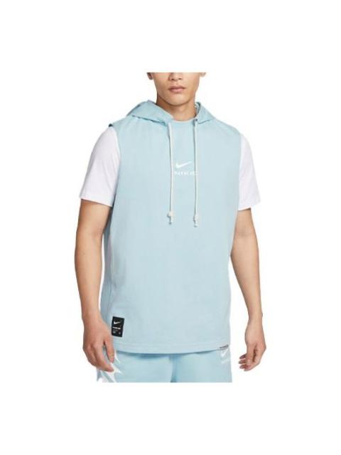 Nike NIKE DRI-FIT Sweat-Wicking Sleeveless Hooded Vest 'Blue' FJ7224-442