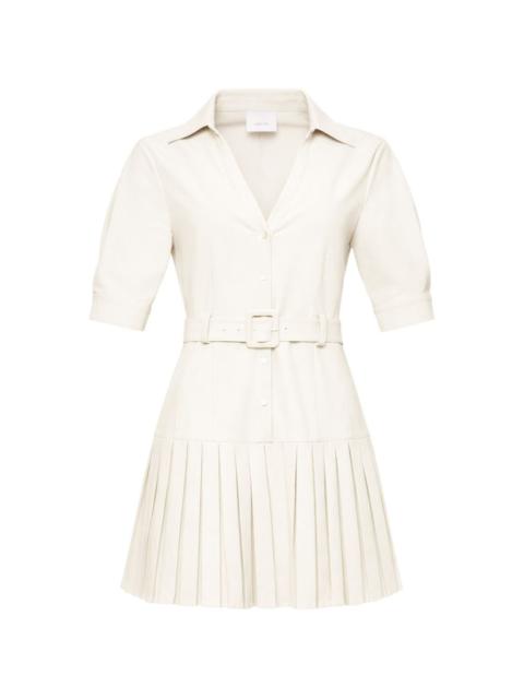 Cinq à Sept Moriah pleated belted mini dress