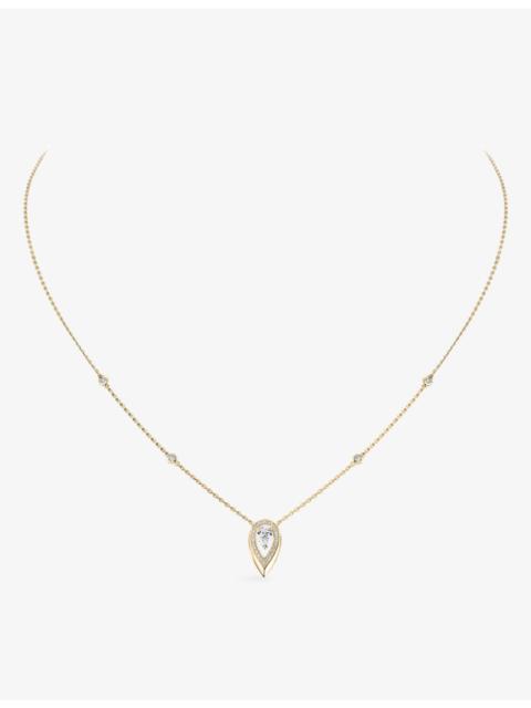 MESSIKA Fiery Gold and 0.25ct Diamond Pendant Necklace